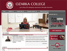 Tablet Screenshot of ozarka.edu